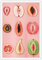 Bittiler Retro-Poster mit femininem saftigem Obst, Frauen, Körperpositivität, Mädchen, Power-Küchenkunst, bunt, frisch geschnittenes Essen, inspiriert, feministische Drucke für Zuhause, Schlafzimmer,