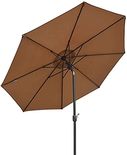 IUokLU Gartensonnenschirm, Ampelschirm, moderne und einfache Schirme, Außenschirm, Schirm, Taupe, Holzstangen, Haus, Garten, Rasen, Garten, Leben im Freien, Terrassenschirm