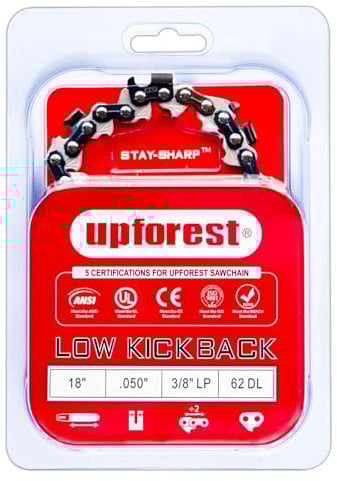 18-Inch Chain Saw Chain for EGO Power+ AC1800 EGO 18-Inch Chainsaw Models CS1800/CS1804 Black CRAFTSMAN,HOMELITE,HUSQVARNA,OREGON,and More- S62 (91EOP62X1)