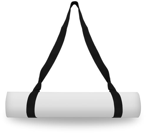 Verstellbarer Tragegurt für Yogamatten aus Baumwolle, Geeignet für Alle Mattengrößen, Elastischer und Robuster Yoga Gurt, Ideal für Pilates, Dehnübungen und Fitness, Multifunktional und Leicht