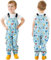 Domueay Pantaloni Impermeabili Bambino Pantaloni Pioggia Leggero Traspirante Salopette Antipioggia Antivento Pantaloni Fango Riflettente per Ragazzi 2-3 Anni, 86-92 Blu Chiaro