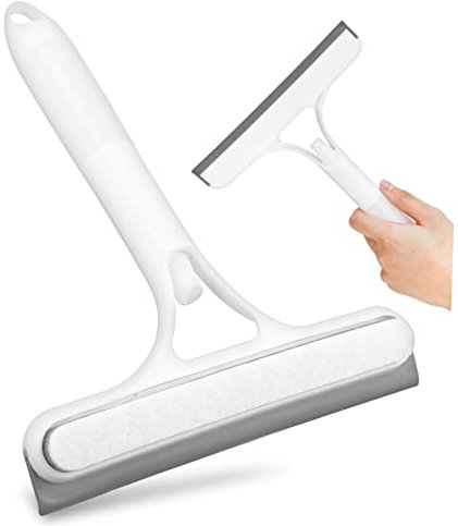 GOOHOCHY Window Cleaning Tool Sponge and Squeegee for Home Use Dual-sided Glass Cleaner for Fast and Efficient Window Scrubbing and Wiping