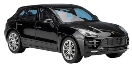 1 24 Für Porsche Macan Turbo SUV Legierung Auto Modell Diecast Metall Spielzeug Fahrzeuge Auto Modell Sammlung Spielzeug Geschenk Druckgussmodelle Motorfahrzeuge(Schwarz)