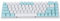 Annadue 60% de Teclado de Juego Mecánico RGB Interruptor Azul Retroiluminado 68 Teclas Diseño Ergonómico con Cable con Teclas de Doble Color para PC Gaming Gaming (Verde)