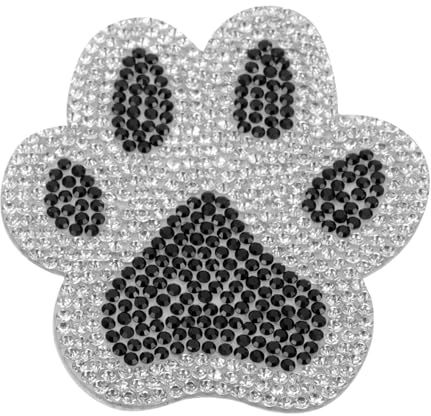 Ciieeo Adesivo Auto Zampa Di Cane 2.76X2.36In Decorazione Esterna 3D Brillante Resistente Adesivo Per Paraurti E Finestrino Facile Da Applicare