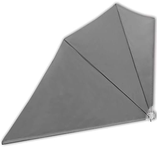 Éventail de balcon pliable 160 x 240 cm en 100 % polyester – Distributeur d'ombre pour balcon, terrasse et jardin, léger et durable