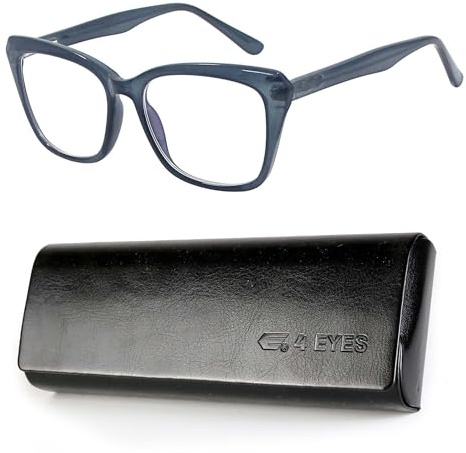 Foureyes 4EYES Gafas de lectura antirreflejo para mujer FS3832 – Montura ligera y flexible en CP, cómodo ajuste – Ideales para leer y ordenador – Estuche de piel y paño incluidos