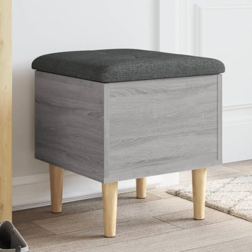 Fangmaliuyun Stauraumbank 42×42×46 cm Holz/Eukalyptus gepolstert 110 kg ESS- Flurbank