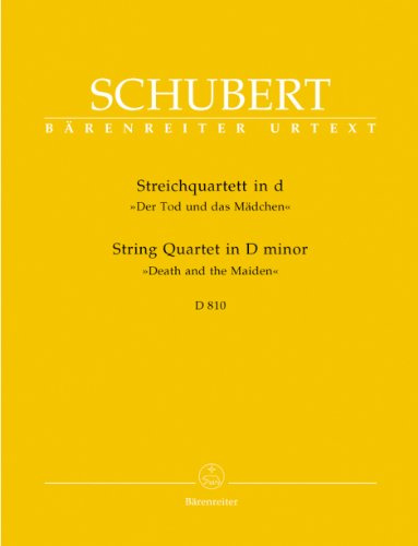 Streichquartett d-Moll D 810 Der Tod und das Mädchen.Stimmensatz, Urtextausgabe