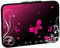 PEDEA Design Schutzhülle Notebook Tasche bis 17,3 Zoll (43,9cm), Butterfly