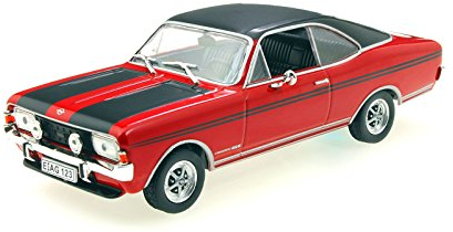 Magazine Models 1:43 1970-1971 Opel Commodore A Coupe GS/E rot/schwarz