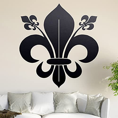 Adesivo da parete con giglio fiorentino, in 6 misure, decorazione da parete, cucina, soggiorno, camera da letto, bagno