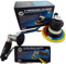 Hymair AT-991L 150mm 6 DA Palm Air Sander + AT-7037B 75mm 3 Mini DA Air Angle Sander & 50 x Mirka Body+ 6 Mixed Grit Sanding Discs + 50 x Mirka Q.Silver 3 Mixed Grit Sanding Discs