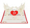 3D KARTE Silberne Hochzeit I Pop-Up Karte als Glückwunschkarte, Einladungskarte, Geschenkkarte I Klappkarte zum Hochzeitstag