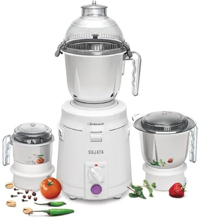 Sujata Dynamix 900-watt Three Jar Mixer/Free Delivery