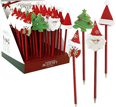 Bleistift Weihnachten 4er Set - Adventskalender, Wichtelgeschenk
