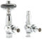 Hot Flow | Morgan Traditional Thermostatic Radiator Valves - Angled (Chrome)
