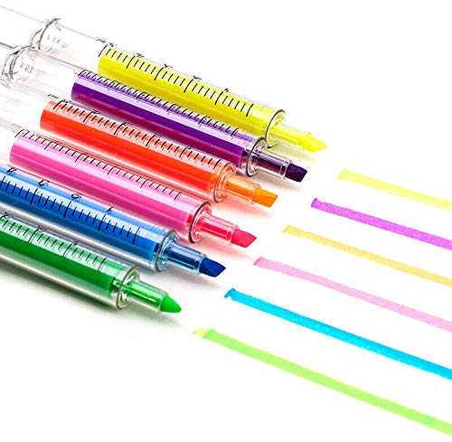BE-Tool Textmarker in Spritze mit Textmarker, Geschenk Schreibwaren für Kinder, Arzt, Krankenschwester, Büroangestellte