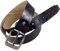 GMMH Ledergürtel im Karo Design, Echtes Leder, Unisex Gürtel, 35 mm breit, kariert, kürzbar, für Damen und Herren (105, schwarz)