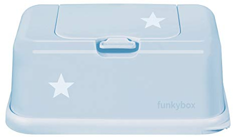 funkybox FB42 Feuchttücher Aufbewahrungsbox Sternchen puderblau