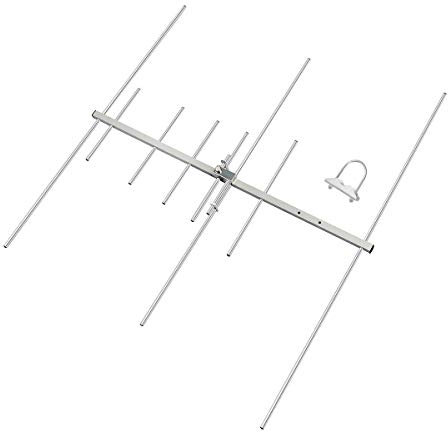 HYS Antena Yagi de doble banda de alta ganancia para exteriores, 100 W, 9,5/11,5 dBi VHF UHF 2 M/70 cm para transceptores móviles Kenwood Motorola AnyTone Wouxun 144/430 MHz