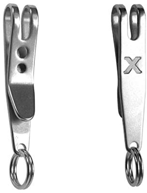 Ocobudbxw Titanium Steel Keychain Pocket Clip Multi-Purpose Pocket Suspension Clip Keyring