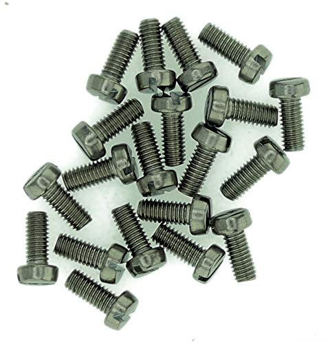 M3.5 (3.5mm x 8mm) Slot Cheese Machine Screw (Bolt) - Stainless Steel (A2) (Pack of 20)