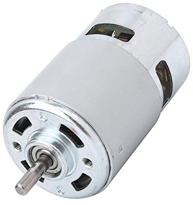 Motore con cuscinetto a sfere, motore stabile CC 12-24 V grande, doppia vite ad alta velocità per alta velocità di rotazione anteriore e posteriore diametro albero 5 mm