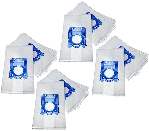 vhbw 20x Bolsa aspiradora compatible con Philips Universe FC9000 - FC9049 aspiradora - vellón micro, 28,8 cm x 17,1 cm, blanco
