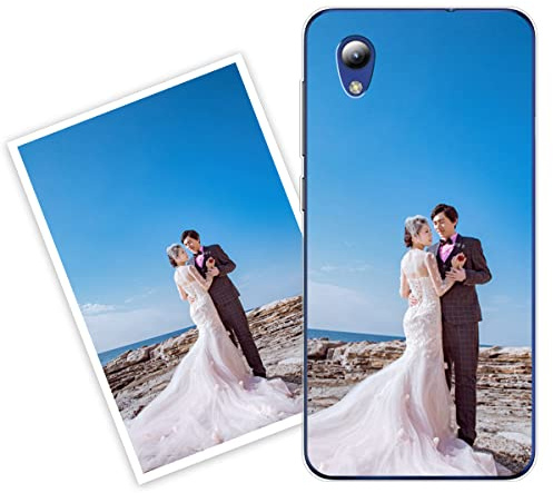 Sunrive Personalisierte Hülle kompatibel mit ZTE Blade A31 Lite Silikon,Transparent Handyhülle Benutzerdefiniert Weicher Etui mit Eigenem Foto Bild Text Individuelle