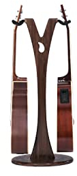 Ruach GS-1 Gitarrenständer für Akustik- und E-Gitarren, Holz, Walnuss