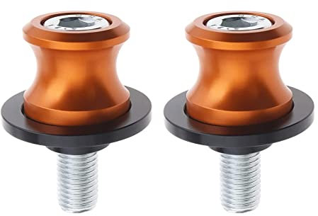 2pcs Nottolini M10 Forcellone Cavalletto Appoggi Coppia Supporti Moto Nottolini Accessori Per Duke 125 200 390 690 Duke 790 Duke 890 R 990 Duke-Arancia ADVENTURE/ADVENTURE R