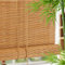 Natürliche Bambus-Rollo Raffrollo,Bambusrollo,Holzrollo Jalousie,Schnurzugrollo,Vorhang,Lichtfilter-Rollo,Verdunkelungsrollos,Sichtschutz,für Teehaus/Restaurant/Garten/Balkon (45x80cm/18x32in)