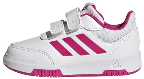 adidas Tensaur Hook And Loop Shoes, Sneaker Unisex - Bambini e ragazzi, Cloud White Real Magenta Black, 27 EU