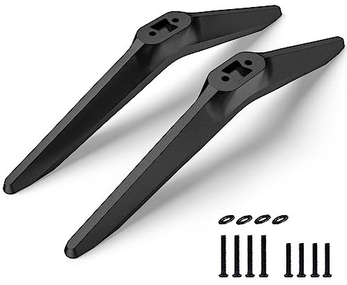 Base TV Stand Replacement Parts Legs for TCL Roku Smart Television - 32in 40in 43in 48in 49in 50in 55in 65in with Screws (32-55in, Black)