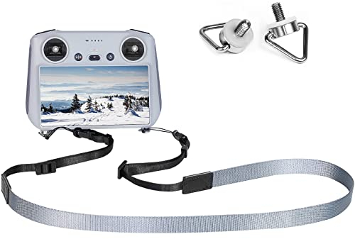 FPVtosky Umhängeband mit faltbaren Schrauben für DJI RC/RC 2/ RC Pro/DJI Smart Controller, verstellbarer Halsgurt für DJI Mini 4 Pro/Mini 3 Pro/Air 3/ Air 2S/ Mavic 3 Classic RC Controller Zubehör