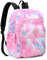 VASCHY Rucksack für Herren, große Kapazität, leicht, Rucksack für Damen, 15,6 Zoll, Schulranzen, Jungen, Mädchen, Jugendliche, für Schule, College, Reisen, Arbeit, Rosa Galaxie, Tagesrucksack