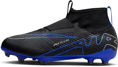Nike Zoom Mercurial Superfly 9 Pro Football Shoe, Black/Chrome-Hyper Royal, 3.5 UK