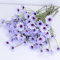 OUKEYI Lot de 12 fleurs artificielles en soie résistantes aux UV avec tiges, arbustes pour la maison, le jardin pour la décoration (violet)