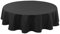 Hiasan Schwarz Wasserabweisend Tischdecke aus Polyester,Rund160cm,Anti-Falten Tischtuch,geeignet für Küche,Restaurant,Hochzeit