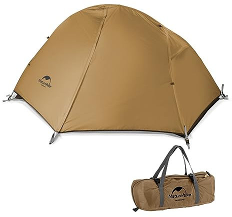Naturehike Leichtes Zelt für 1 Person Wasserdicht Tragbar Geeignet für Radfahren/Wandern/Camping/Rucksackwandern im Freien