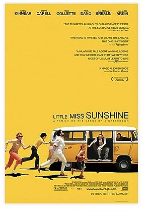 Filmposter Little Miss Sunshine (1) auf Leinwand, Schlafzimmer, Dekoration, Sport, Landschaft, Büro, Raumdekoration, Geschenk, ungerahmt, 30 x 45 cm