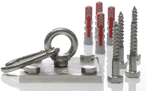 Yourkon Wand- & Deckenhalterung Greatest Edelstahl V2A Für Boxsäcke, Hängesessel & Yogatücher