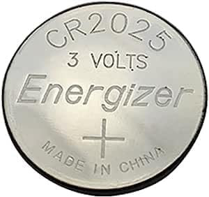 Lot de 2 piles CR2025 au lithium 3 V pour télécommande de voiture, ordinateur portable, calculatrice, horloge
