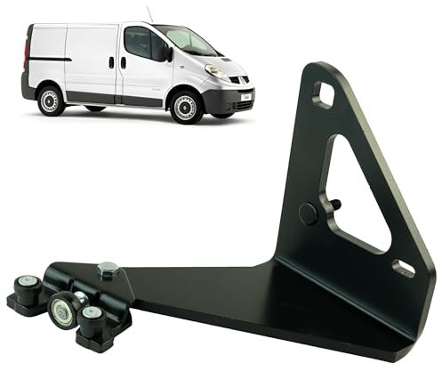 Rodillo puerta corredera derecho completa compatible para Trafic 2, Vivaro A y Primastar (2000-2014) guía rodillo puerta lateral – Guía puerta INFERIOR | 7700312012 | 4409245