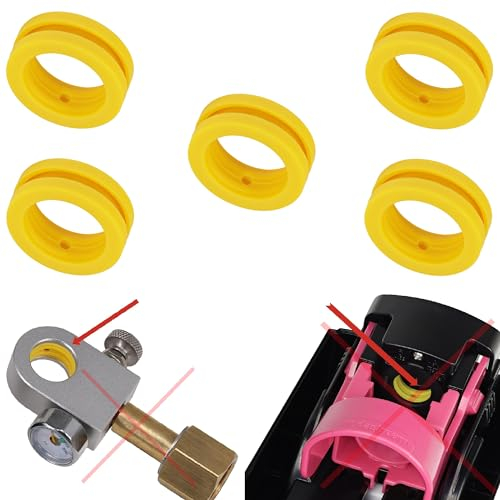 Snapworld-Kaffee Premium Dichtung Ersatz für Sodastream Duo Crystal 3.0 Gaia Art Terra, Dichtungsringe (5X) für Wassersprudler C02 Zylinder Quick Connect Rosa & Refil Umfüll Adapter als Ersatzteile