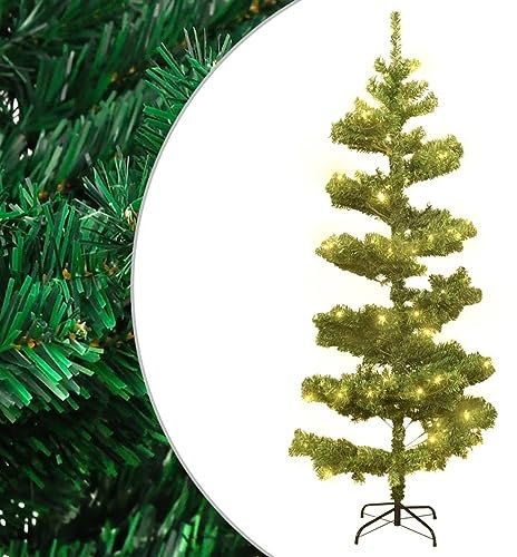 Camerina Albero di Natale a Spirale con Base e L ED Verde 150 cm PVC,Casa e Giardino,Arredo,Decorazioni Natalizie,Alberi di Natale(SPU:344650)