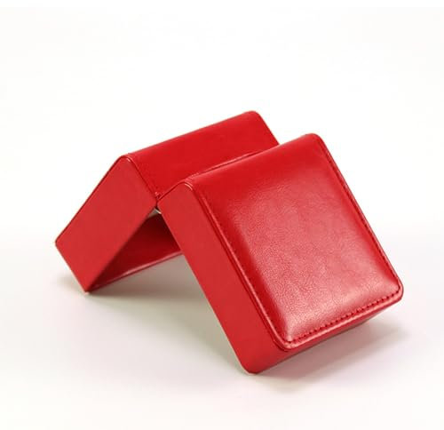 YekouMax Boite A Montre, Boîtes Cadeau avec Coussin pour La Plupart des Montres, Montre Connectée et Bijoux Accessoire, Coffret Montre en Cuir PU pour Cadeau Homme (1, Rouge brillant)