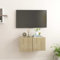 LAPOOH TV-Hängeschrank, Wandschrank Wohnzimmer, Aufsatzschrank, Sonoma-Eiche 60x30x30 cm