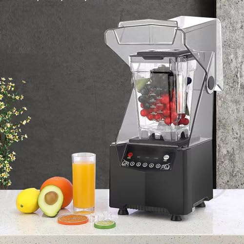 CLNBKLS Commercial Blender Smoothie Maker with Pure Copper Durable Motor, 2L Large Capacity Ice Crusher, Soundproof Enclosure Design, for Puree, Ice Crush, Shakes and Smoothies,1000W